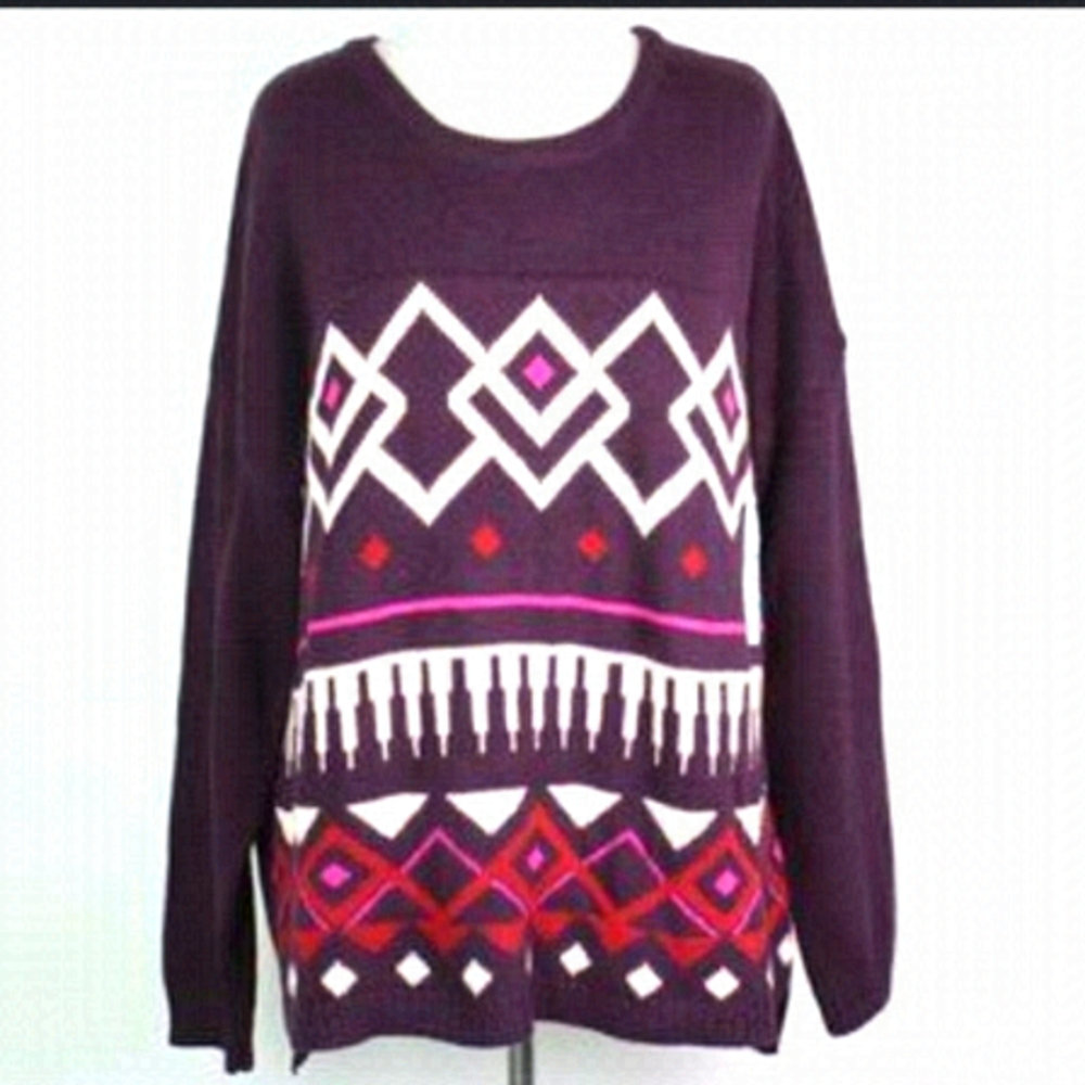 SUPER cozy patterned sweater